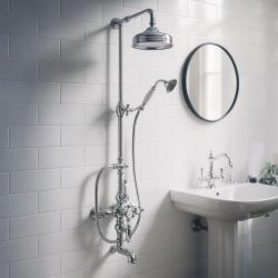 Χούμπερ Βικτωριανό Θερμοστατικό Σετ Μπάνιου/Ντους 30εκ Ανοξείδωτο Ατσάλι 592.VN31H.AC
