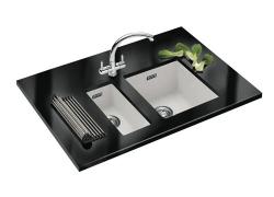 Franke Sirius 2 S2D 110.34 λευκός πλαστικός νεροχύτης 34x41cm επιτραπέζιος 125.0252.229