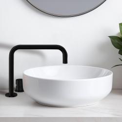 Waterrevolutie Flow 2-θέσεων μπαταρία νιπτήρα μαύρο ματ T112HPR