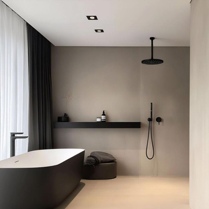 Waterevolution Flow Ενσωματωμένος Μιξέρ Μαύρος Ματ 1208512422