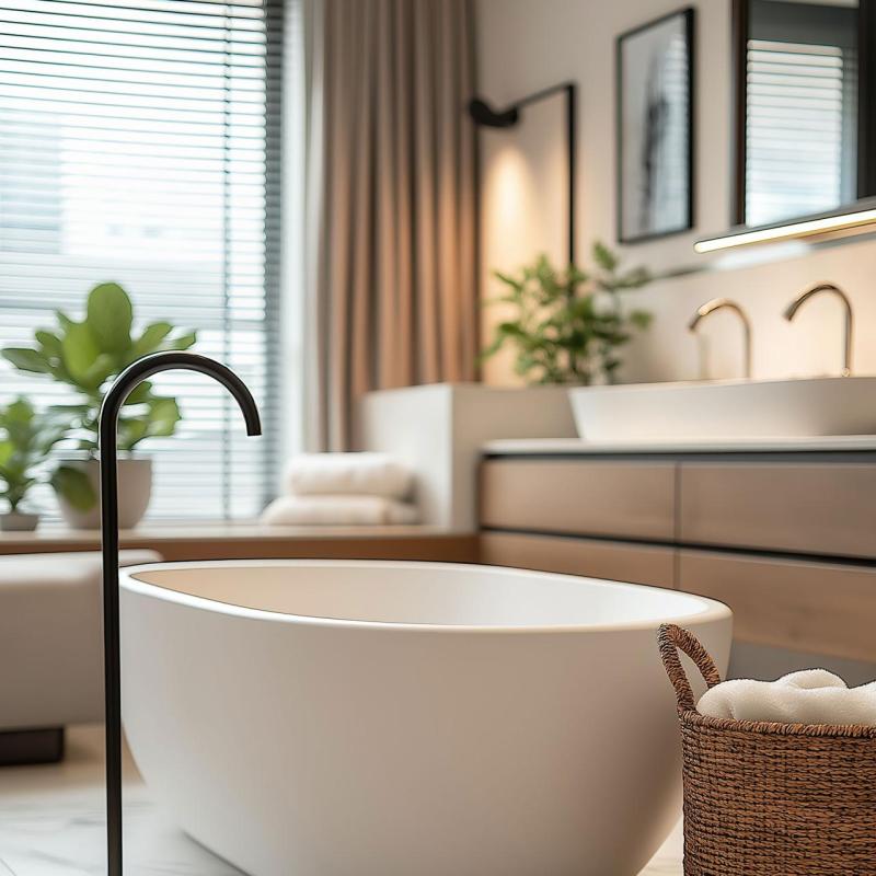 Waterevolution Flow βρύση μπάνιου όρθια μαύρη T1673PR