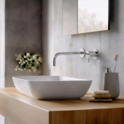 Waterevolution Flow ενσωματωμένη βρύση νιπτήρα χρώμιο έξοδος 21cm T116B01-21