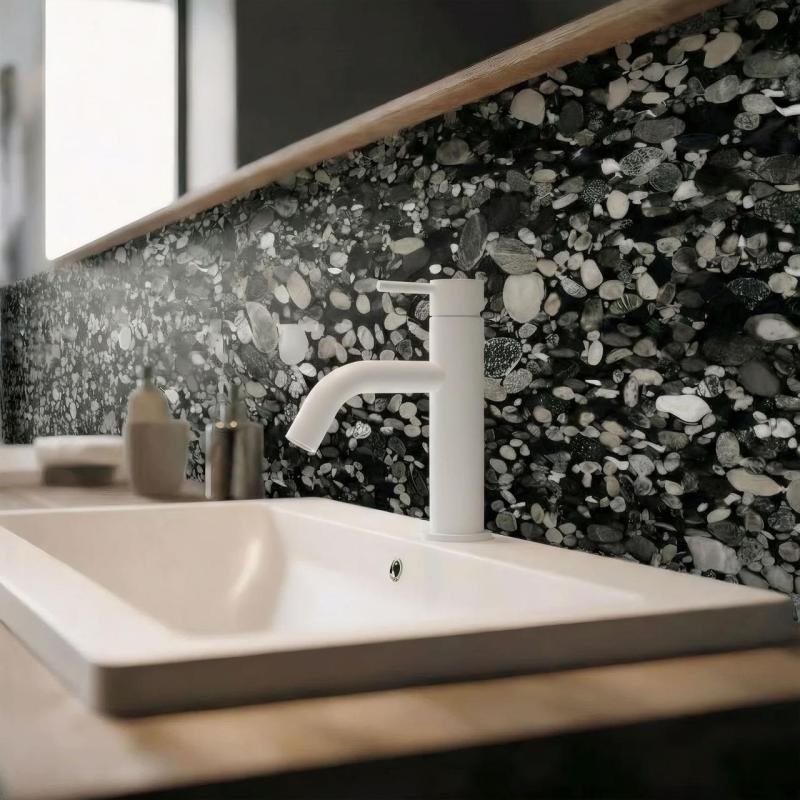 Επανάσταση στο νερό Flow βρύση πηγής ματ λευκό T1101ABR