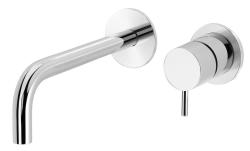 Waterevolution Flow ενσωματωμένη βρύση νιπτήρα χρώμιο έξοδος 15cm T116B01-15