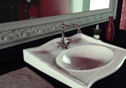 PB κλασική βρύση νιπτήρα με σταυροειδή χερούλια, στόμιο 18,5 cm, ανοξείδωτο ατσάλι 1208854972.