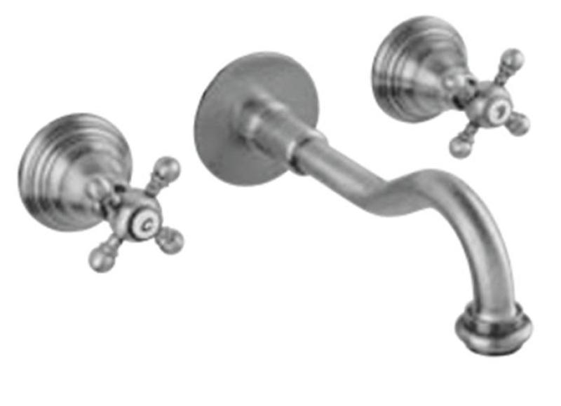 PB κλασική επιτοίχια μπαταρία με αστέρια κουμπιά 20 εκ. στόμιο Χρώμιο 1208855072