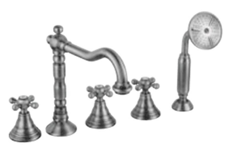 PB κλασική βρύση μπάνιου 5 οπών με κουμπιά χρωμίου 1208855772