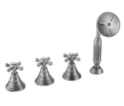 PB κλασικό σετ μπανιέρας 4 οπών με αστέρια για συνδυασμό πλήρωσης μπανιέρας Χρώμιο 1208855832