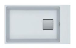 Φράνκε Κούμπους KNG 110.62 νεροχύτης 72x42 λευκός γρανίτης υποκατασκευή με επιφάνεια για βρύση 125.0512.517