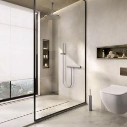 Waterevolution Flow θερμοστάτης ντους με σετ ντους από ανοξείδωτο χάλυβα T140TIE