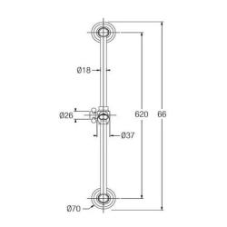 PB κλασικό σετ συρόμενης ράβδου με χειροκίνητο ντους και σπιράλ μπρονζέ 1208899072