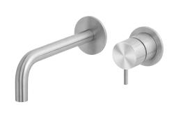 Waterevolution Flow ενσωματωμένη βρύση νιπτήρα, εξ ολοκλήρου από ανοξείδωτο ατσάλι T116BIEV2 με έξοδο 15 cm