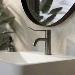 Βρυσάκι νεροχύτη Waterevolution Flow συμπεριλαμβανομένου του click plug σε χρώμα PVD gun metal T111GME