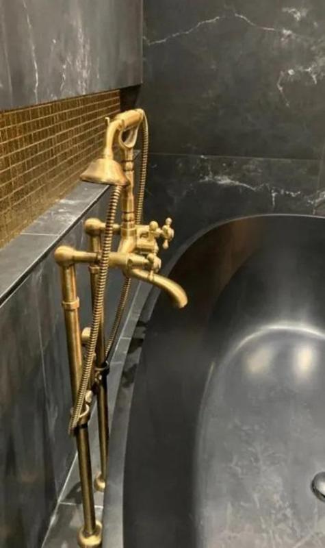 PB Ελεύθερη μπαταρία μπανιέρας νοσταλγική με αστέρια Μπρούντζος 6000