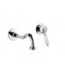 PB νοσταλγική εντοιχιζόμενη μπαταρία νιπτήρα Vintage με ρουξούνι 21cm χρώμιο.