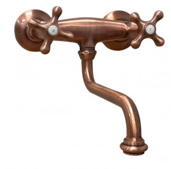 Νοσταλγική βρύση κουζίνας Classic επιτοίχια βρύση χαλκού 1208953531