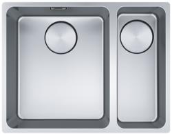 Φράνκε Μύθος MYX 160.34.16 BL ενάμιση ανοξείδωτος νιπτήρας υποκατασκευής 34+16cm 122.0638.273