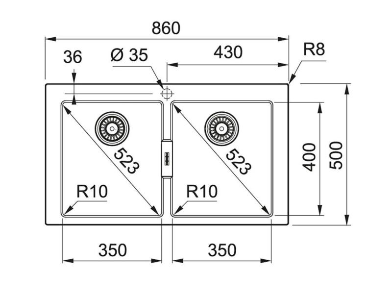 Franke Sirius 2 S2D 620 πλαστικό διπλό νεροχύτη μαύρο επιφάνειας 143.0634.552