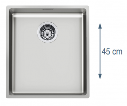 Foster L45 Ειδικό 45cm μήκος Ανοξείδωτο Νεροχύτης 40 x 45 cm Βάση 1208953742