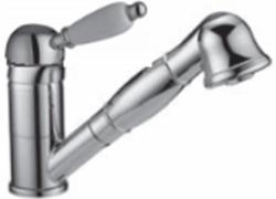 PB Νεροχύτης κουζίνας με ρετρό ύφος, χαμηλός με αποσπώμενο ντους χεριών, χρώμιο 1208953752