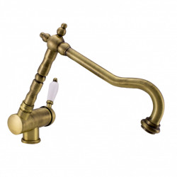 PB Vintage Νοσταλγική μπαταρία κουζίνας πτυσσόμενη βρύση παραθύρου Μπρονζέ 1208953756