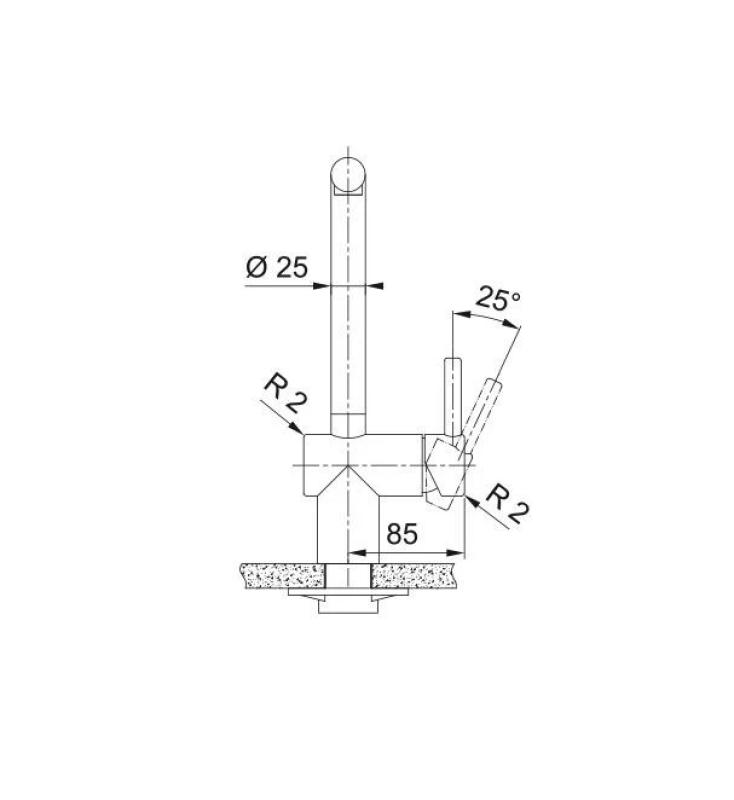 Φράνκε χάλκινη βρύση κουζίνας Atlas Neo με επεκτάσιμο στόμιο pvd copper 115.0628.208.