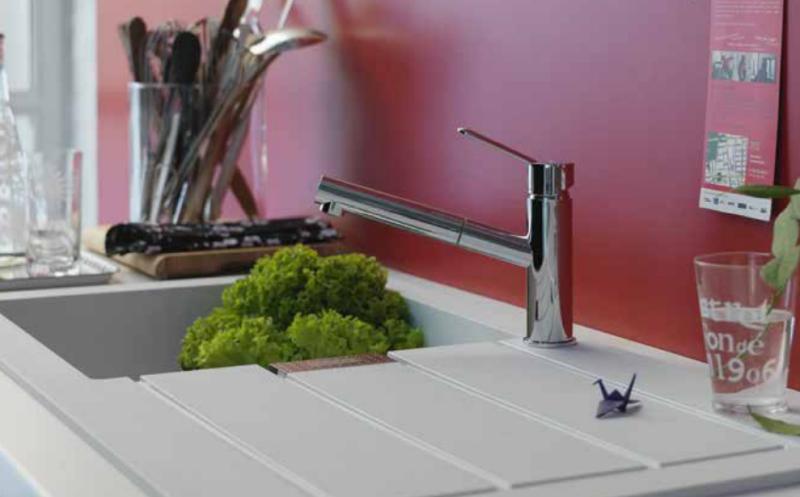 Franke Sirius 2 S2D 651 μαύρο πλαστικό 1,5 μισό νεροχύτη με στάγδην οικοδομή 100x50 143.0634.554