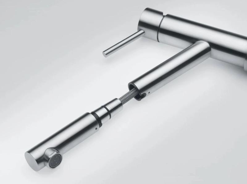 Φράνκε Orbit συμπαγής βρύση κουζίνας από ανοξείδωτο ατσάλι με εκτεινόμενο στόμιο inox 115.0569.461.