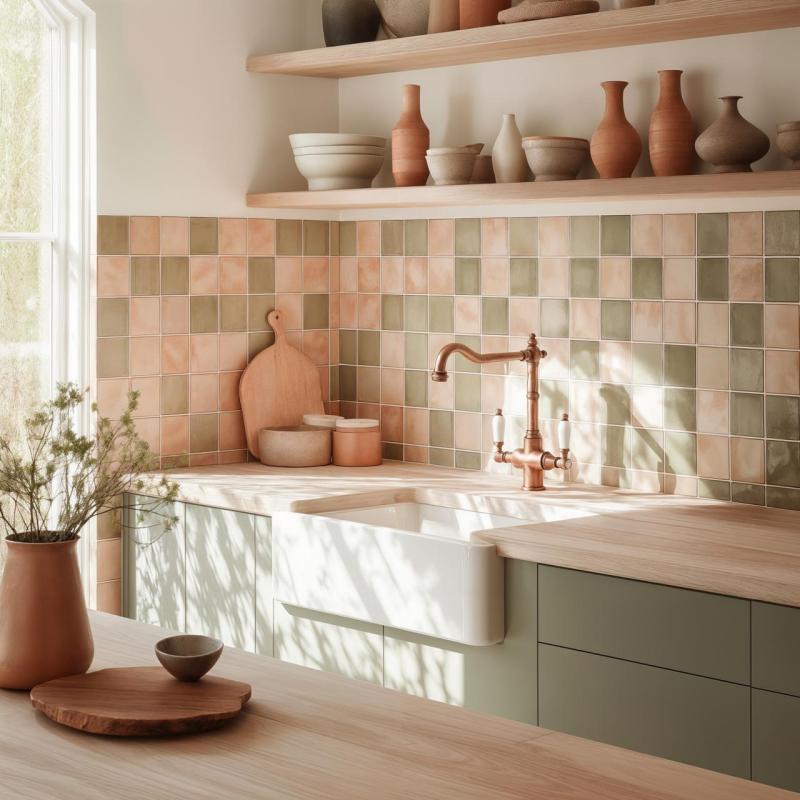 PB Νοσταλγική κλασική παραδοσιακή μπαταρία κουζίνας Χαλκός με λευκές λαβές 1208953914