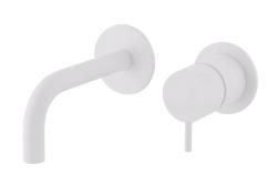 Waterevolution Flow ενσωματωμένη βρύση νιπτήρα λευκή έξοδος 10cm T116BBR-10