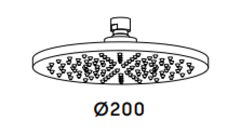 Waterevolution Flow hoofdregendouche 200mm PVD Geborsteld Koper T1643CPE