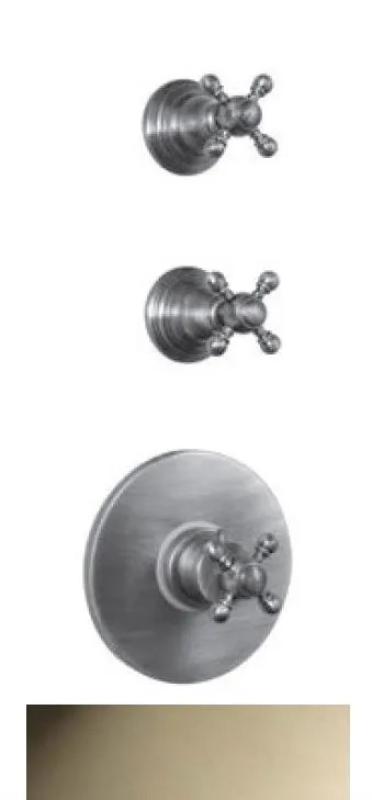 PB Classic νοσταλγικός ενσωματωμένος θερμοστάτης ντους με 2 βρύσες από ανοξείδωτο ατσάλι