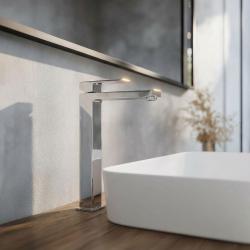 PB Kiki μπαταρία νιπτήρα ύψους 1 ίντσας για νιπτήρες, χρώμιο