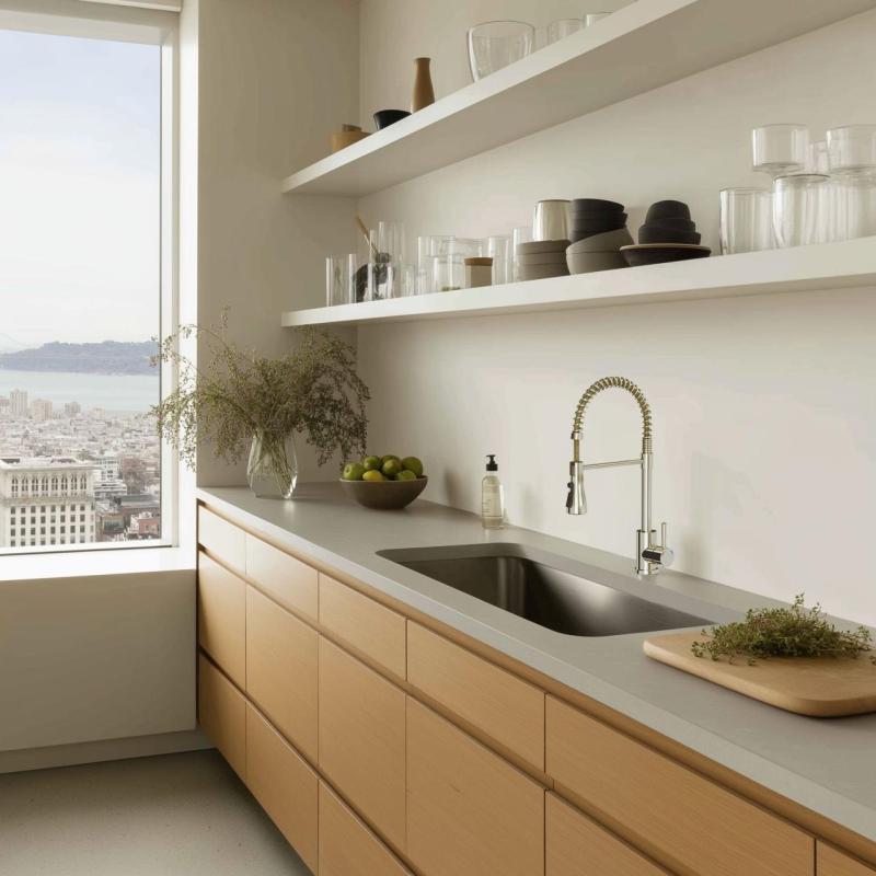 Quadri Derby μπαταρία κουζίνας με εύκαμπτο στόμιο και ντους με 2 τύπους εκτόξευσης, ανοξείδωτο ατσάλι 1208955916