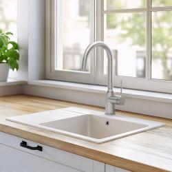 Quadri Stamford μπαταρία κουζίνας από ανοξείδωτο χάλυβα με περιστρεφόμενο στρογγυλό στόμιο 1208956109