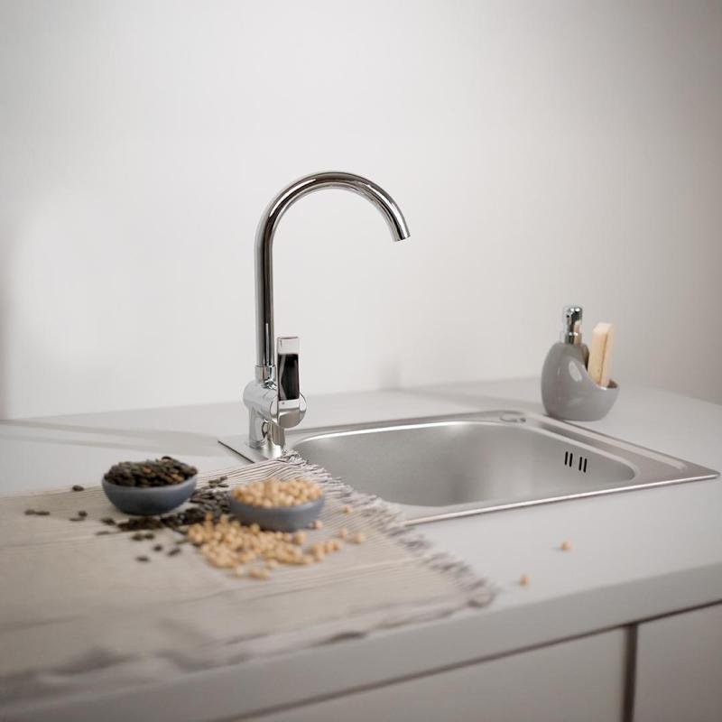 Ausmann Basic λινάτσα ανοξείδωτο αναδιπλούμενο νεροχύτη 50x40 εκ. συμπεριλαμβανομένου του σιφώνα 1208956977