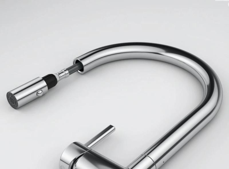 Φράνκε Active J Μπαταρία κουζίνας χρωμίου με αποσπώμενο εκνέφωμα 115.0653.401