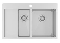 Ο Ausmann Oder Blue 1,5 ανοξείδωτος νεροχύτης 78x50cm για επίπεδη και υπερυψωμένη κατασκευή με αποστραγγιστική επιφάνεια 1208957125.