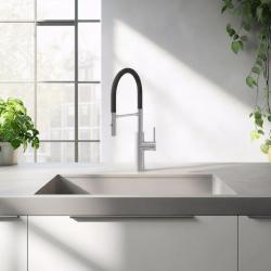 Quadri Chester κουζινική μπαταρία με εύκαμπτο ρουξούνι και ντους με 2 τύπους ροής, ανοξείδωτο ατσάλι 1208957226