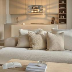 Διακοσμητικό Marisa γκρι κρεμαστό φωτιστικό με κωνικά αυξανόμενα οριζόντια διαστήματα μέγιστο. 3 πηγές φωτός διάμετρος 40 εκ 2607