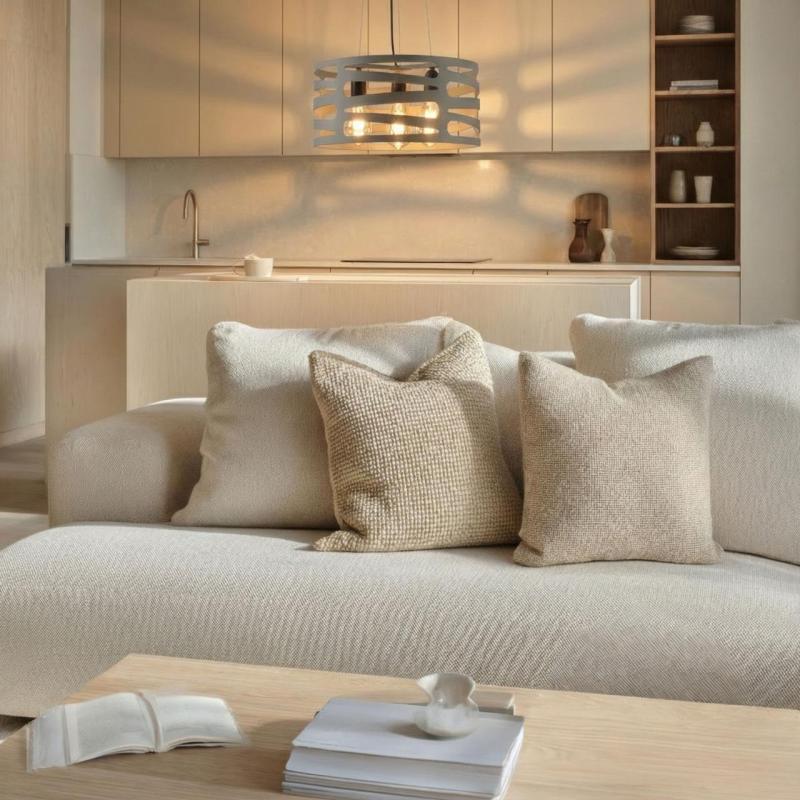 Διακοσμητικό Marisa γκρι κρεμαστό φωτιστικό με κωνικά αυξανόμενα οριζόντια διαστήματα μέγιστο. 3 πηγές φωτός διάμετρος 40 εκ 2607