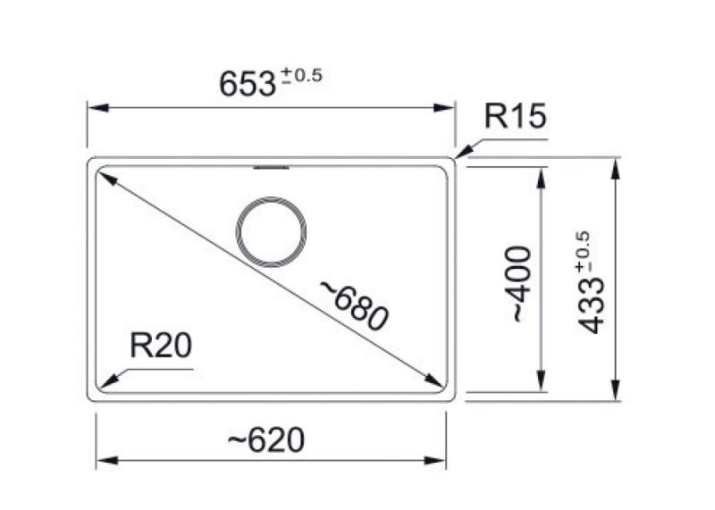 Franke Maris MRG 210-62 Fragranite πολικός λευκός νεροχύτης επιφάνειας