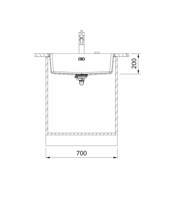 Franke Maris MRG 110-62 Fragranite Onyx νεροχύτης υποκατασκευής