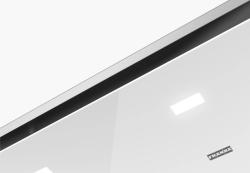 Φράνκε Μάρις μονάδα οροφής λευκός γυάλινος απορροφητήρας 90εκ 350.0679.879