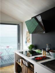 Franke Smart κάθετη απορροφητική κουκούλα από μαύρο γυαλί 80 cm 110.0377.735