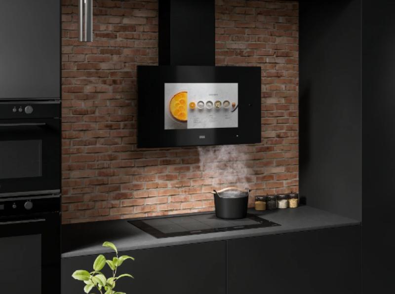 Φράνκε AQ Sense επιτοίχιο μοντέλο μαύρου απορροφητήρα 80εκ 330.0657.269