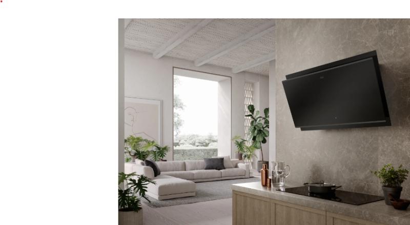 Φράνκε Μύθος Air Hub V κρεμαστός μαύρος απορροφητήρας 90cm 330.0679.324