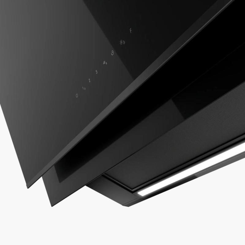 Φράνκε Μύθος Pro επιτοίχιο μοντέλο μαύρο γυαλί απορροφητήρας 90εκ 330.0682.353