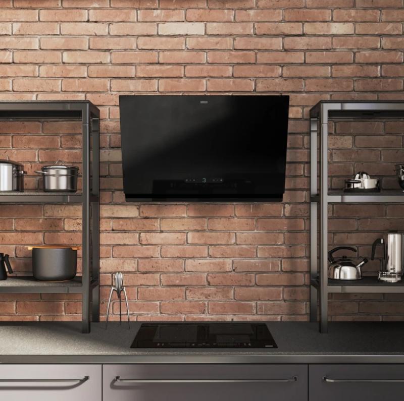 Φράνκε Maris 2.0 Pro κάθετος μαύρος γυάλινος απορροφητήρας 80εκ 330.0682.358