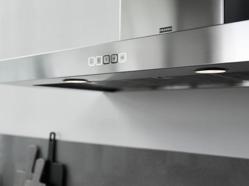 Φρανκ Μύθος Tale επιτοίχιος απορροφητήρας από ανοξείδωτο ατσάλι 90cm 325.0597.294